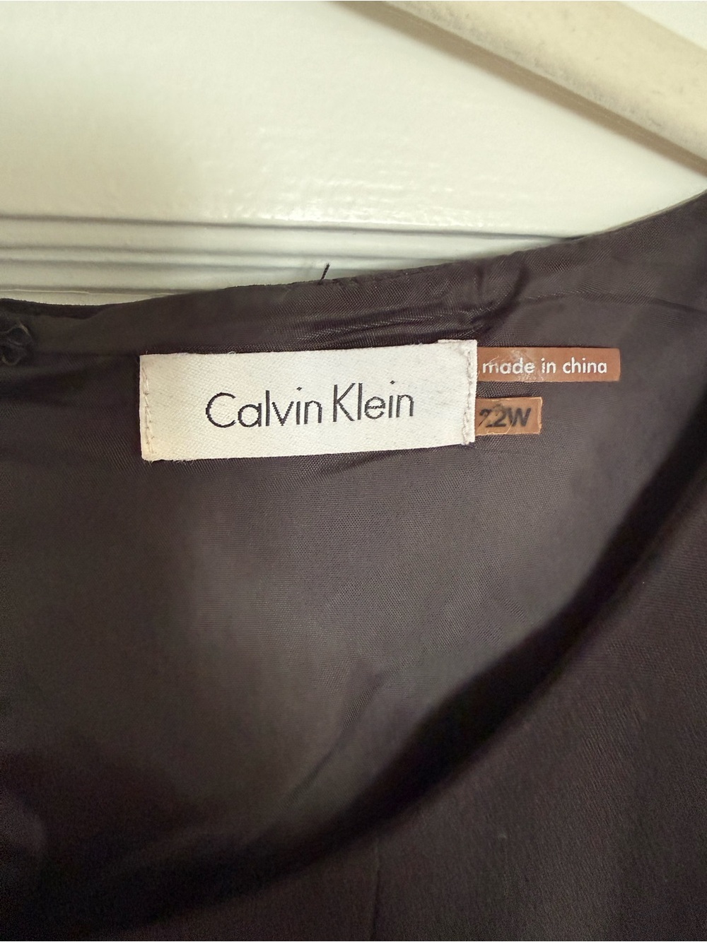 Calvin Klein size 24W Black Sleeveless Dress - Picture 3 of 4